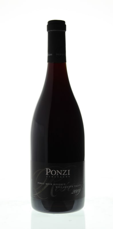 Ponzi Reserve Pinot Noir 2009 Front Bottle Shot