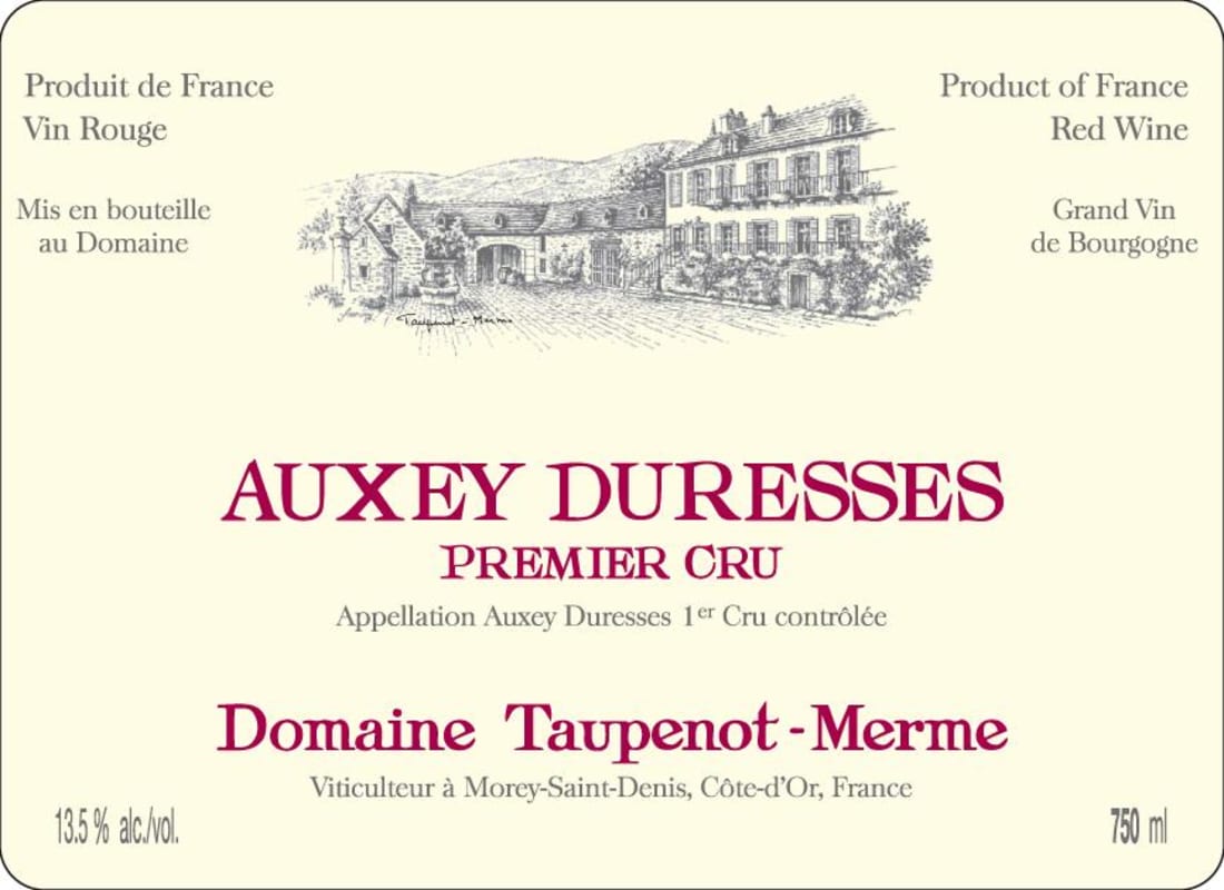 Domaine Taupenot-Merme Auxey-Duresses Premier Cru 2011 Front Label