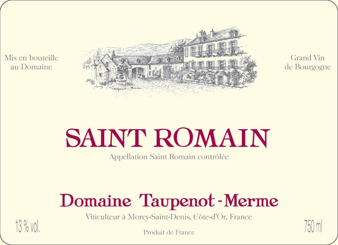 Domaine Taupenot-Merme Saint Romain 2012 Front Label