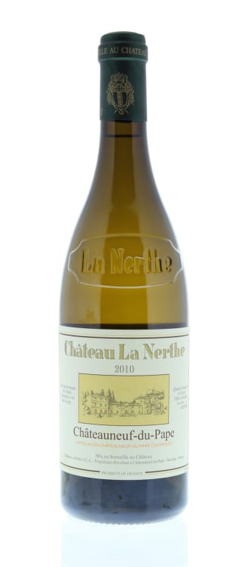 Chateau La Nerthe Chateauneuf-du-Pape Blanc 2010 Front Bottle Shot