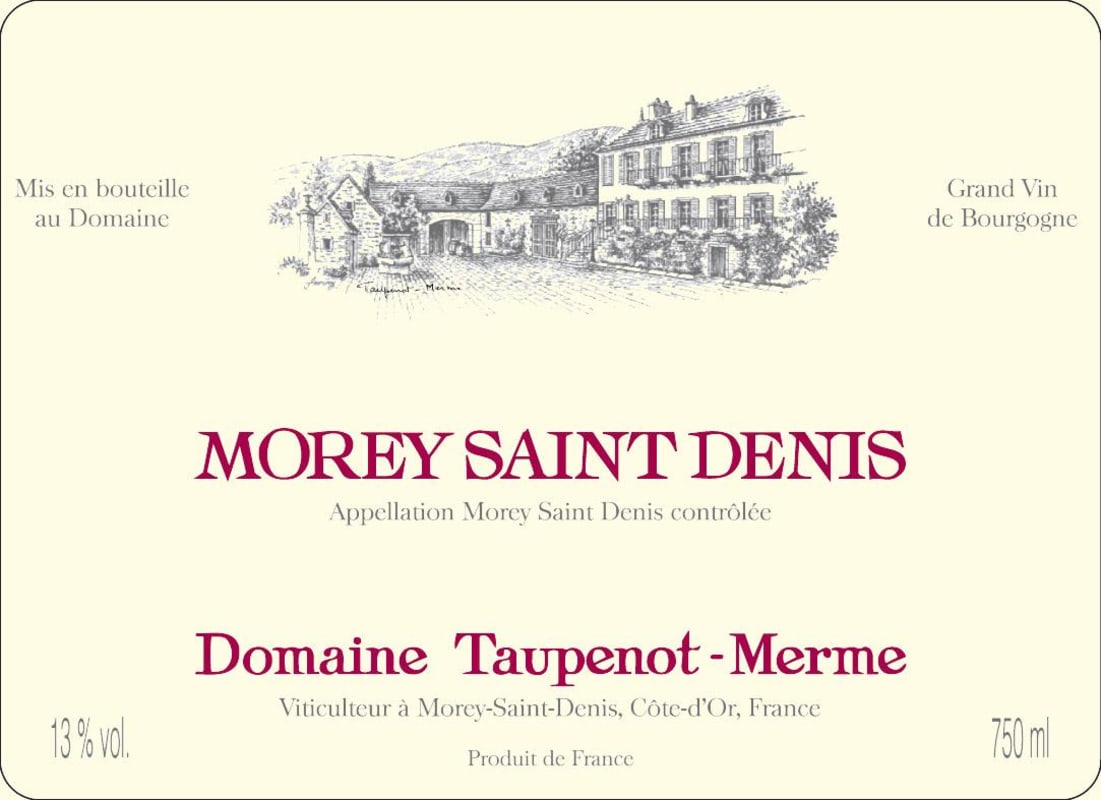 Domaine Taupenot-Merme Morey Saint Denis 2012 Front Label