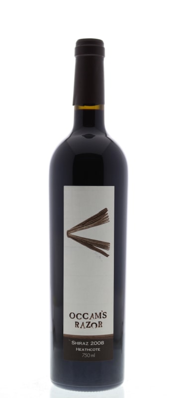 Occam's Razor Heathcote Shiraz 2008 Front Bottle Shot
