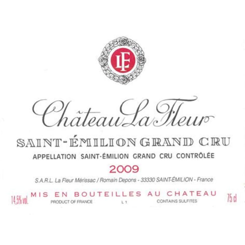 Chateau La Fleur 2009 Front Label