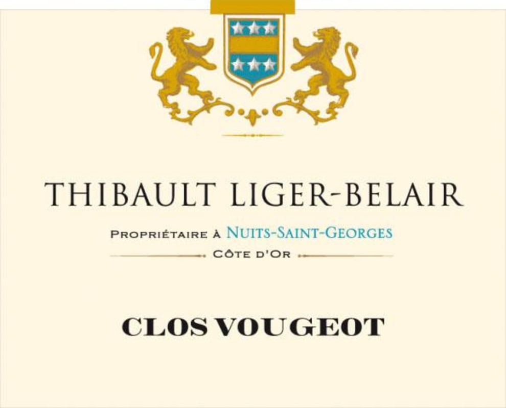 Domaine Thibault Liger-Belair Clos Vougeot 2012 Front Label