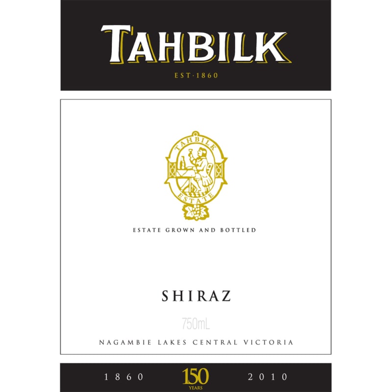 Tahbilk Shiraz 2007 Front Label