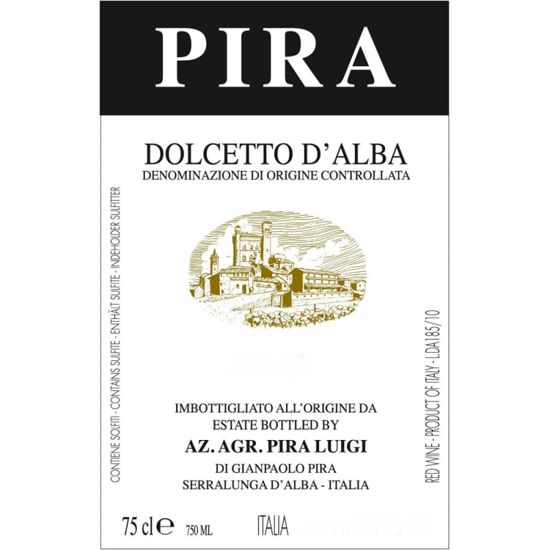 Luigi Pira Dolcetto d'Alba 2010 Front Label