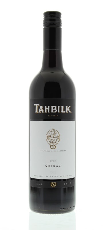Tahbilk Shiraz 2008 Front Bottle Shot