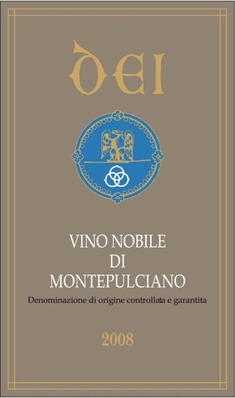Dei Vino Nobile di Montepulciano (375ML half-bottle) 2008 Front Label