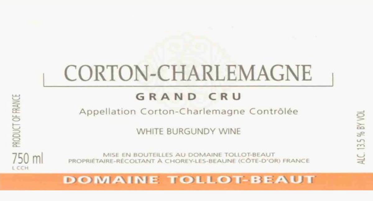 Domaine Tollot-Beaut Corton-Charlemagne Grand Cru 2013 Front Label