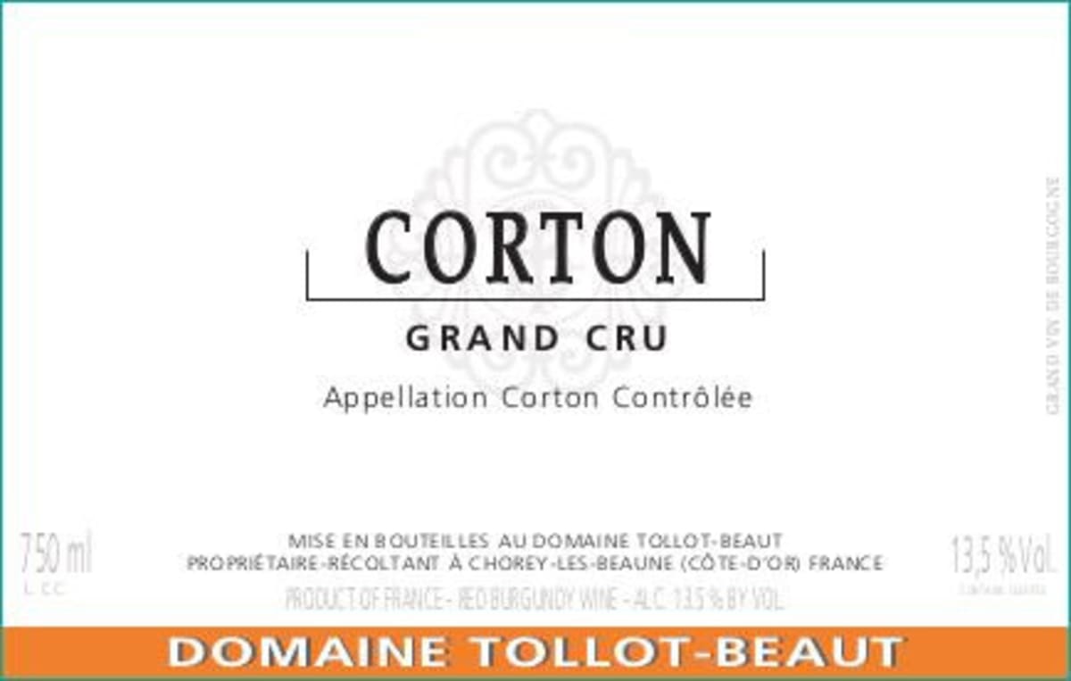Domaine Tollot-Beaut Corton Grand Cru 2013 Front Label
