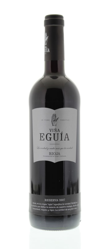 Vina Eguia Reserva 2007 Front Bottle Shot