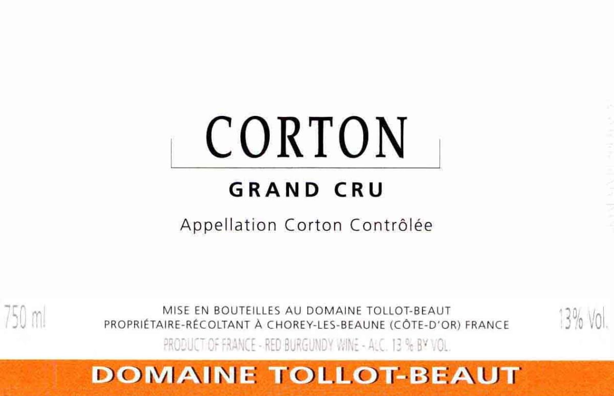 Domaine Tollot-Beaut Corton Grand Cru 2009 Front Label