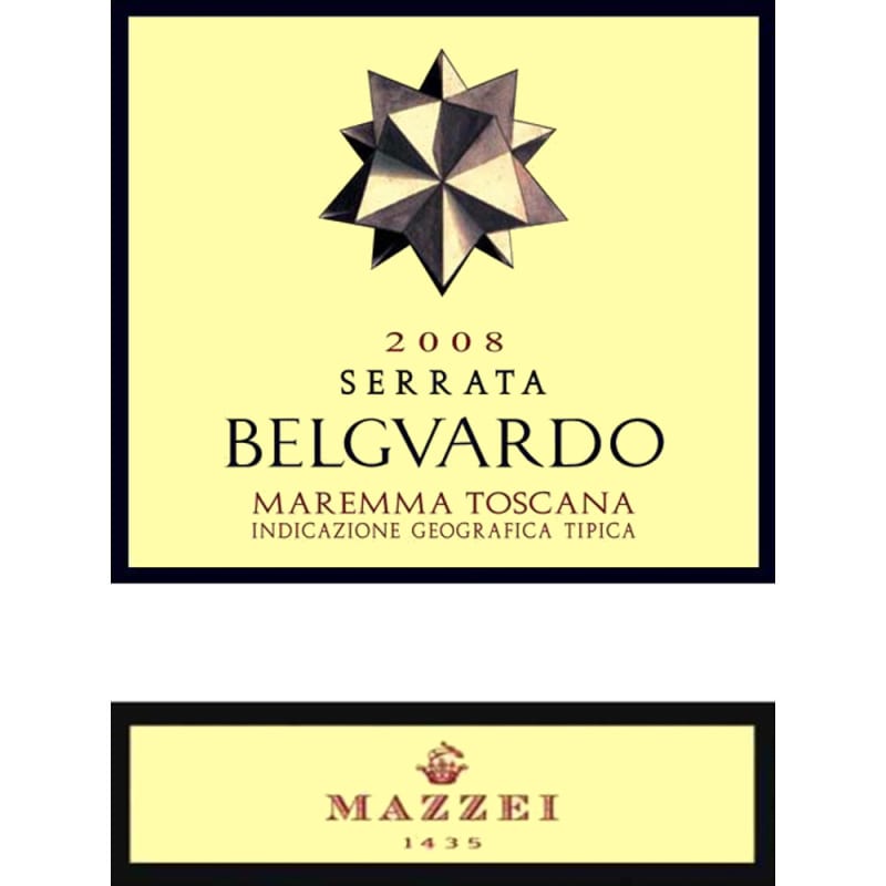 Belguardo Serrata Maremma 2008 Front Label