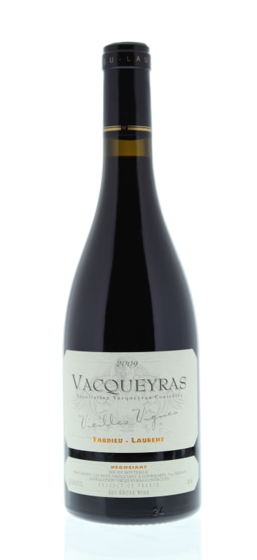 Tardieu-Laurent Vacqueyras Vieilles Vignes 2009 Front Bottle Shot