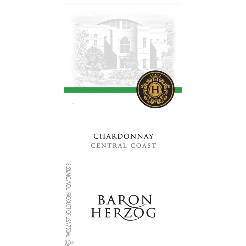 Baron Herzog California Chardonnay (OU Kosher) 2009 Front Label