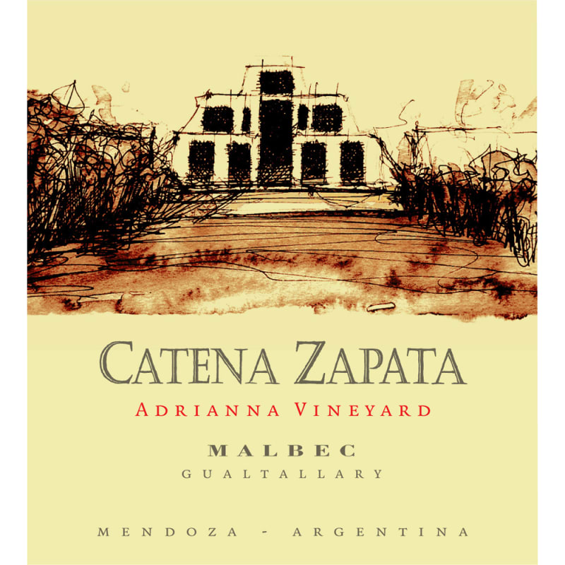 Catena Zapata Adrianna Vineyard Malbec 2008 Front Label
