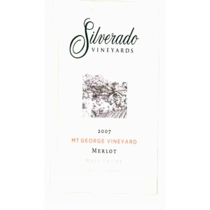 Silverado Mt. George Merlot 2007 Front Label