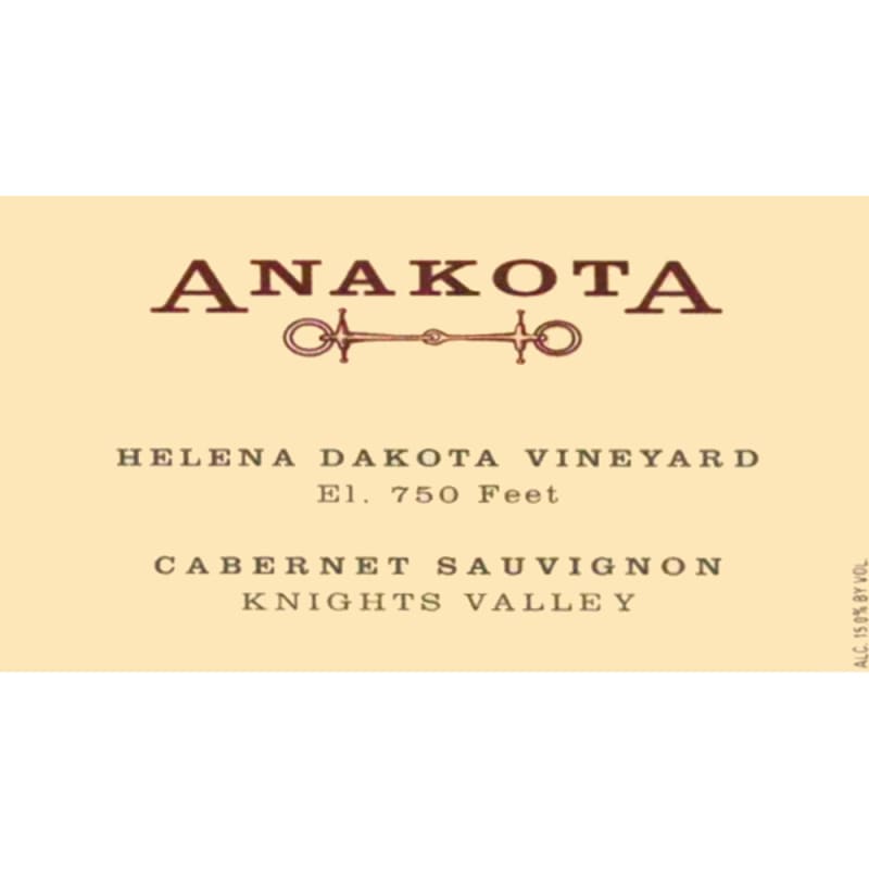 Anakota Helena Dakota Vineyard Cabernet Sauvignon 2006 Front Label