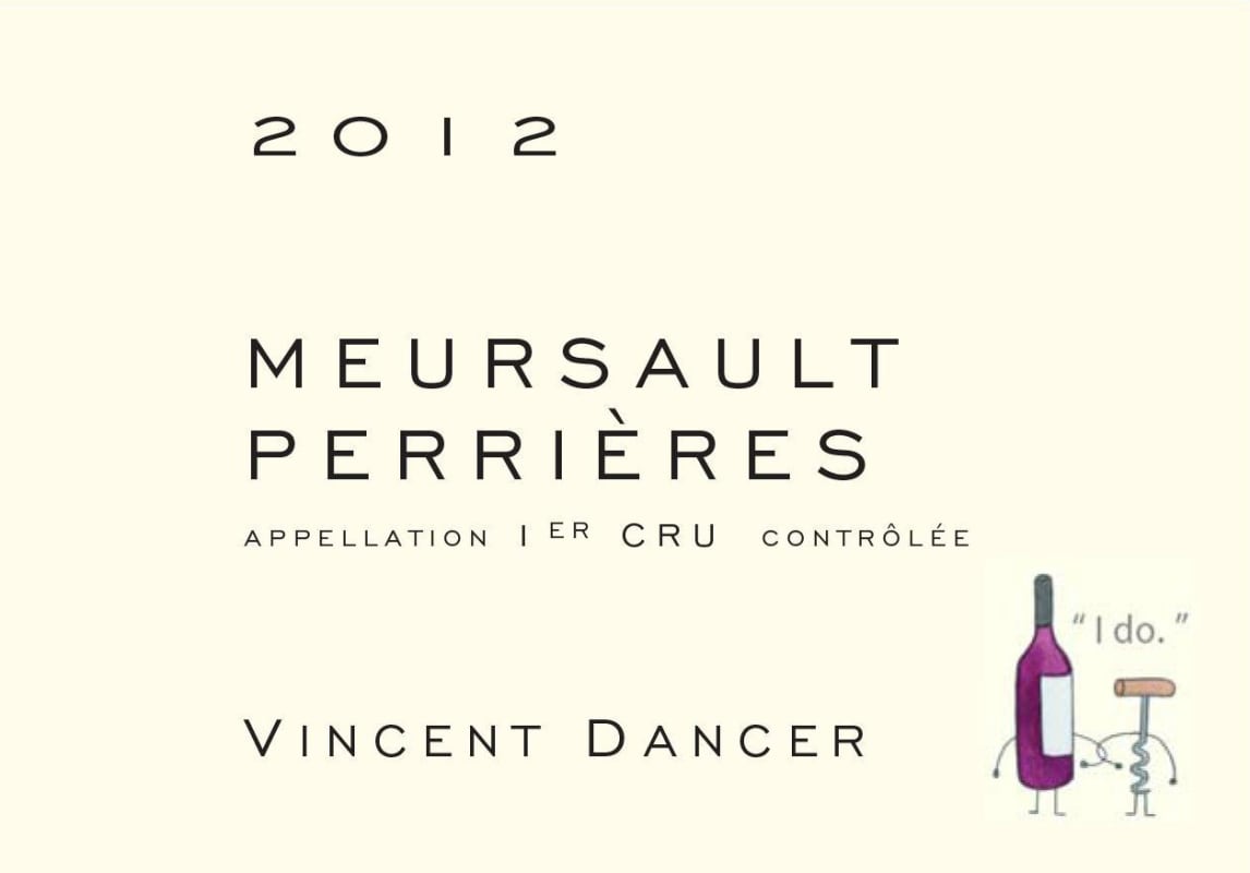 Vincent Dancer Meursault Perrieres Premier Cru 2012 Front Label