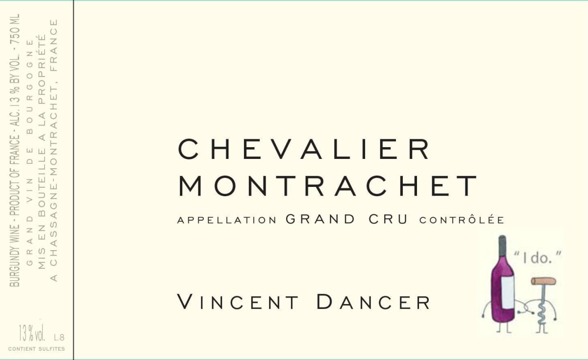 Vincent Dancer Chevalier Montrachet Grand Cru 2014 Front Label
