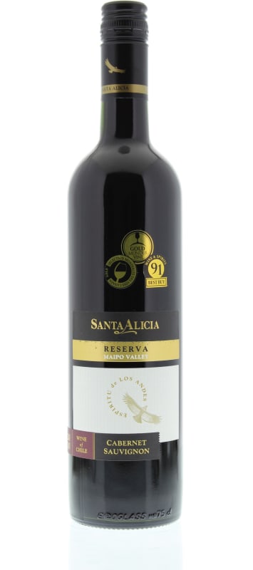 Santa Alicia Cabernet Sauvignon Maipo Reserva 2010 Front Bottle Shot