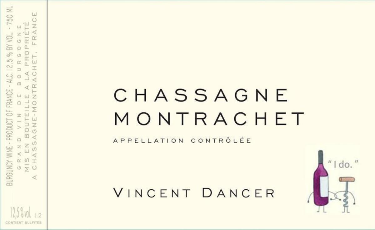 Vincent Dancer Chassagne Montrachet Blanc 2014 Front Label