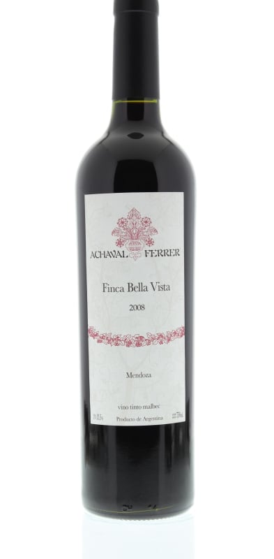 Achaval Ferrer Finca Bella Vista Malbec 2008 Front Bottle Shot