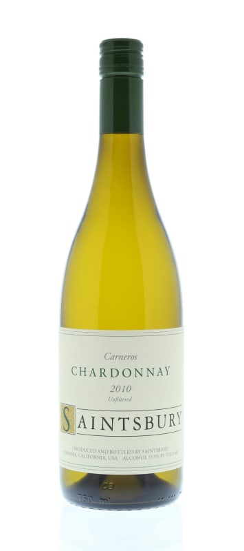 Saintsbury Chardonnay 2010 Front Bottle Shot