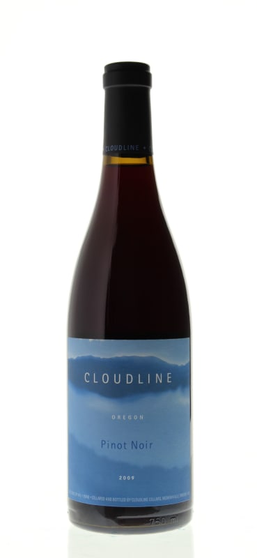 Cloudline Pinot Noir 2009 Front Bottle Shot