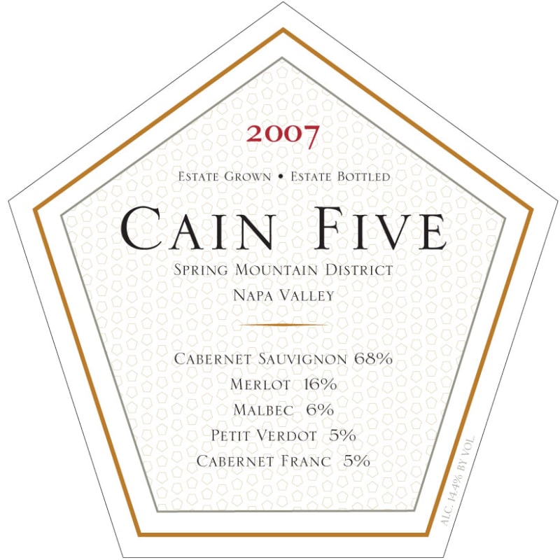Cain Five 2007 Front Label