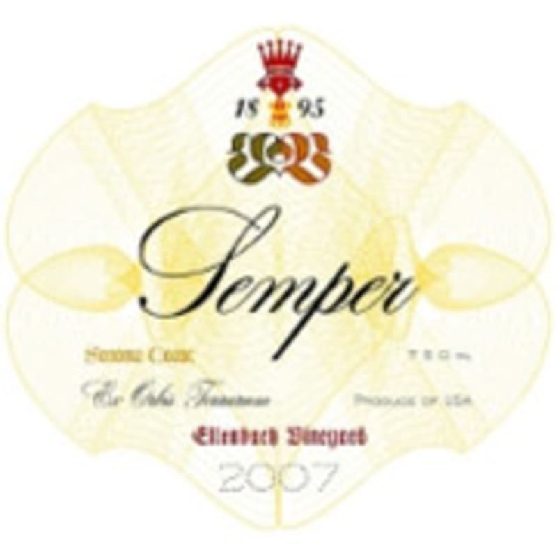 Semper Ellenbach Vineyard Pinot Noir 2007 Front Label