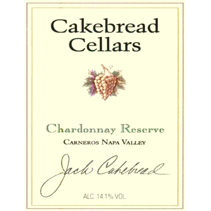 Cakebread Reserve Chardonnay 2009 Front Label