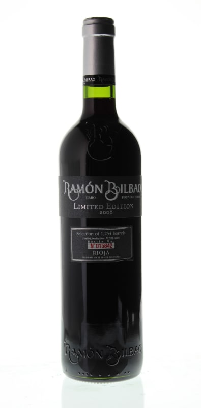 Bodegas Ramon Bilbao Limited Edition Rioja 2008 Front Bottle Shot