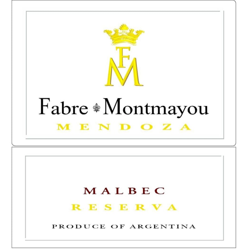 Fabre Montmayou Reserva Malbec 2010 Front Label