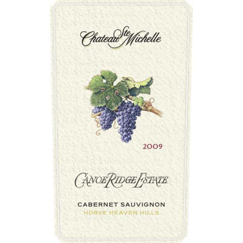 Chateau Ste. Michelle Canoe Ridge Estate Cabernet Sauvignon 2009 Front Label