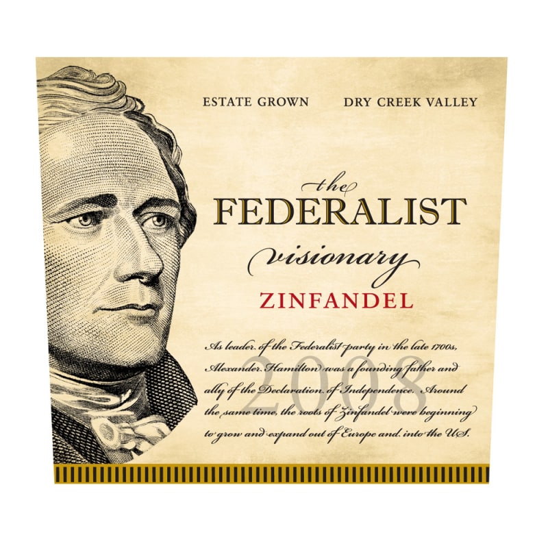 The Federalist Sonoma Zinfandel 2009 Front Label