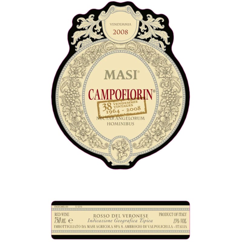 Masi Campofiorin Rosso del Veronese 2008 Front Label