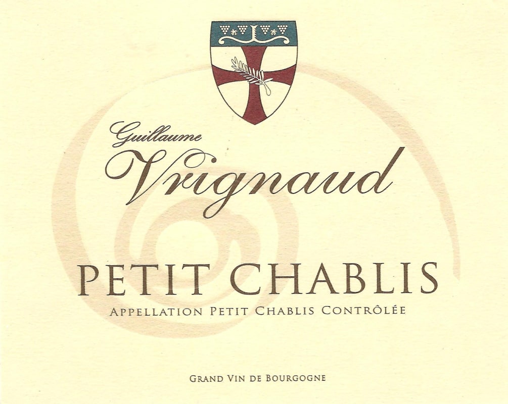 Domaine Vrignaud Petit Chablis 2014 Front Label