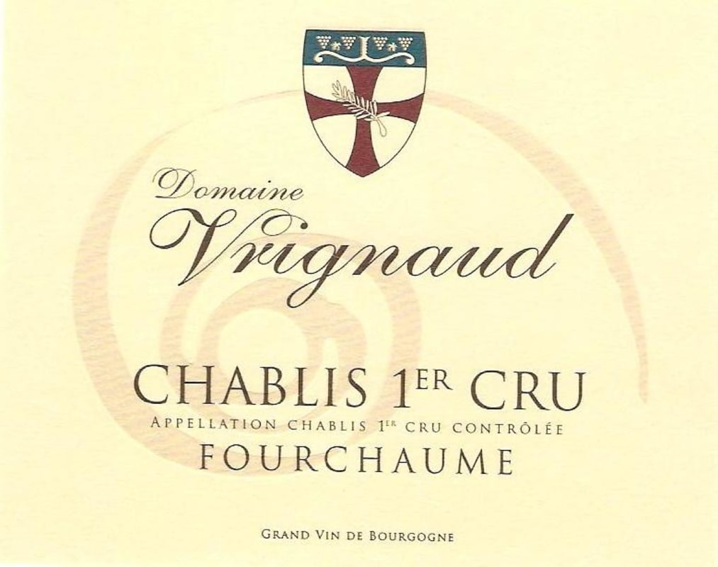 Domaine Vrignaud Chablis Fourchaume Premier Cru 2012 Front Label