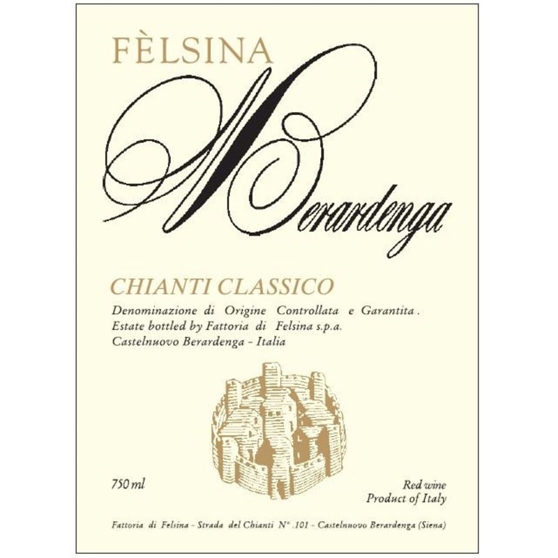 Felsina Berardenga Chianti Classico 2009 Front Label