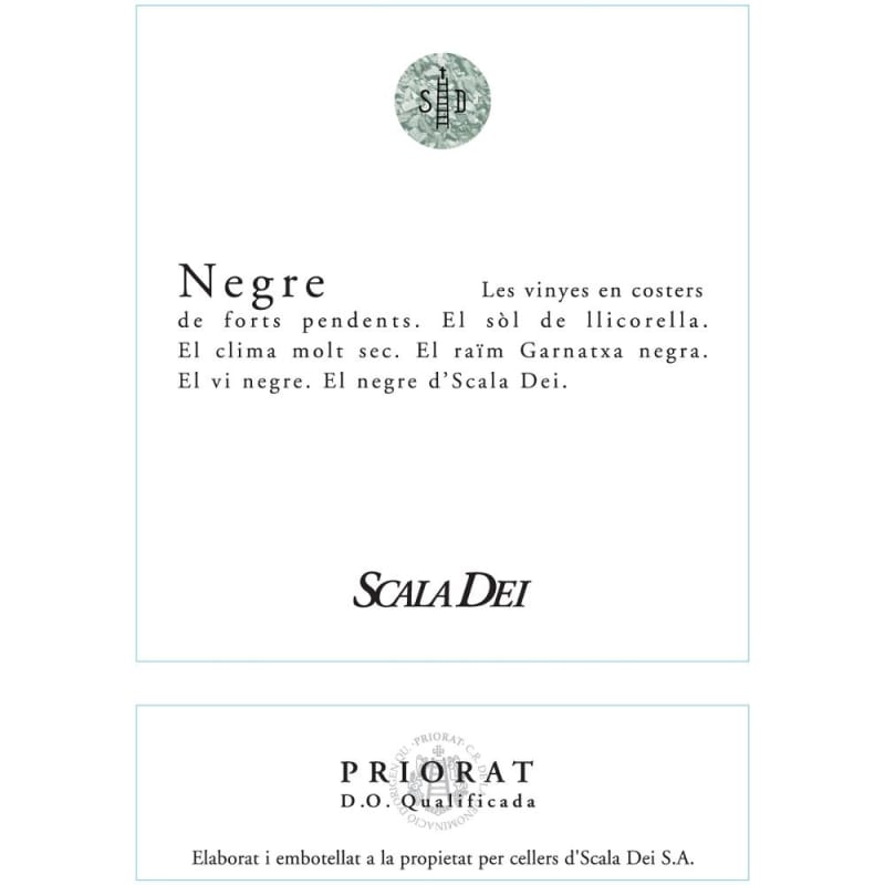 Scala Dei Negre 2010 Front Label