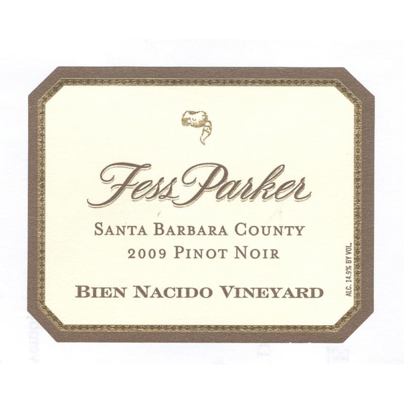 Fess Parker Bien Nacido Pinot Noir 2009 Front Label