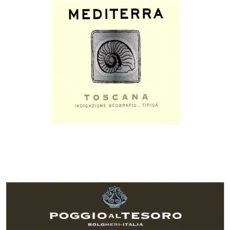 Poggio al Tesoro Mediterra 2009 Front Label