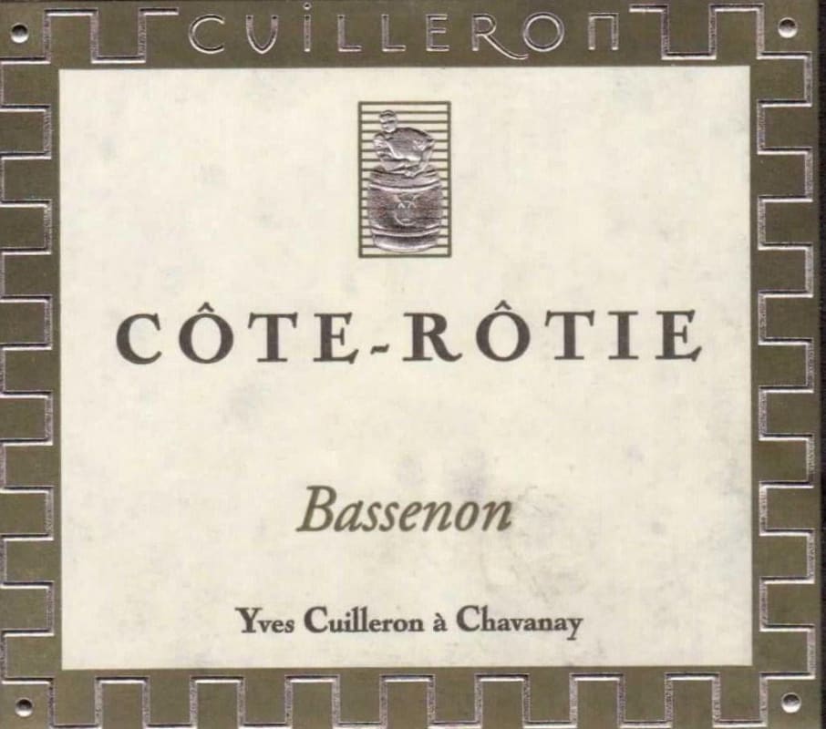 Yves Cuilleron Cote-Rotie Bassenon 2010 Front Label