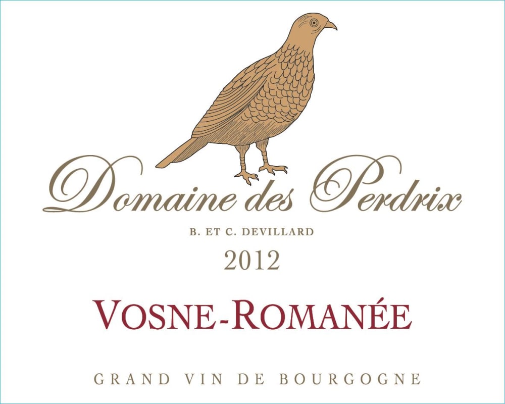 Domaine des Perdrix Vosne-Romanee Rouge 2012 Front Label