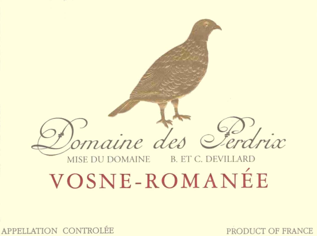 Domaine des Perdrix Vosne-Romanee Rouge 2009 Front Label
