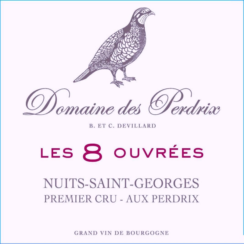 Domaine des Perdrix Nuits-Saint-Georges Les 8 Ouvrees Premier Cru 2010 Front Label
