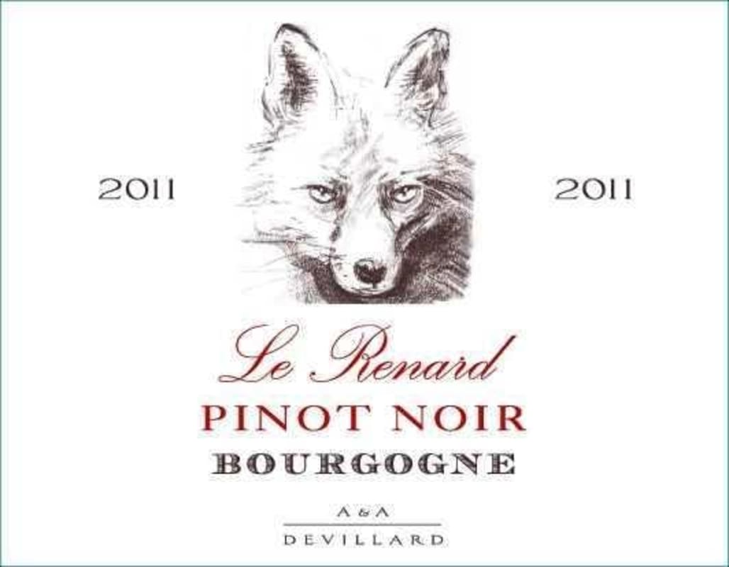 Domaine des Perdrix Le Renard Pinot Noir 2011 Front Label