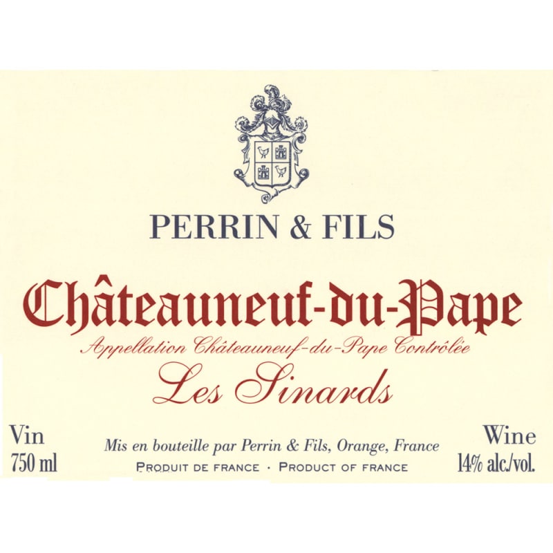 Famille Perrin Chateauneuf-du-Pape Les Sinards 2009 Front Label