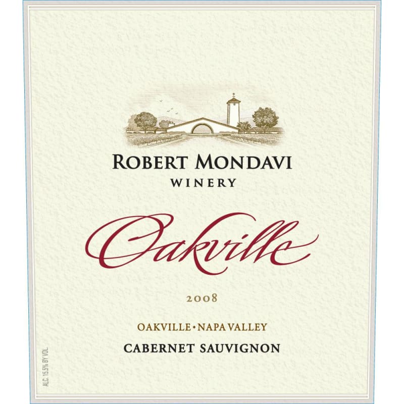 Robert Mondavi Oakville District Cabernet Sauvignon (375ML) 2008 Front Label